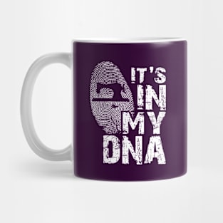 Sewing Machine It's In My DNA Distressed Style Typography Fashion Designer Gift Mug